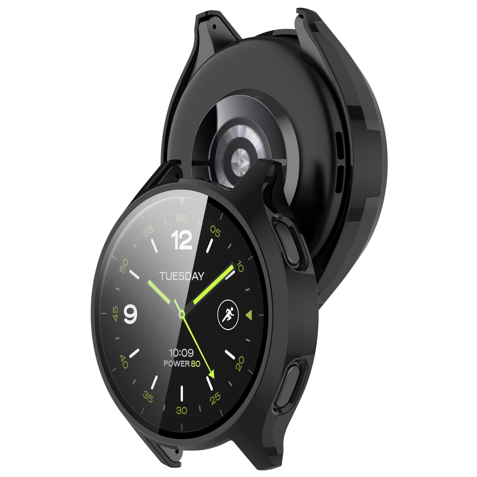 Xiaomi Watch 2 PC case met glas (zwart)