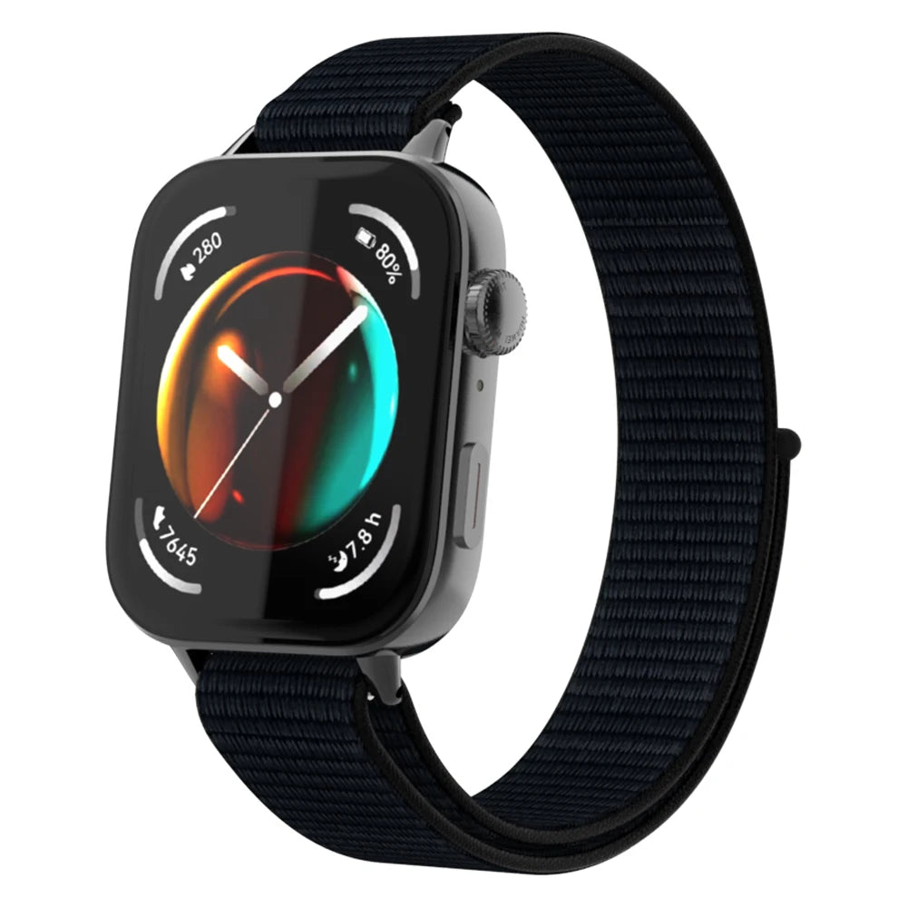 Huawei Watch Fit 4 nylon bandje (zwart)