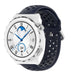 Huawei Watch GT 3 Pro 43mm siliconen bandje met gaatjes (donkerblauw)