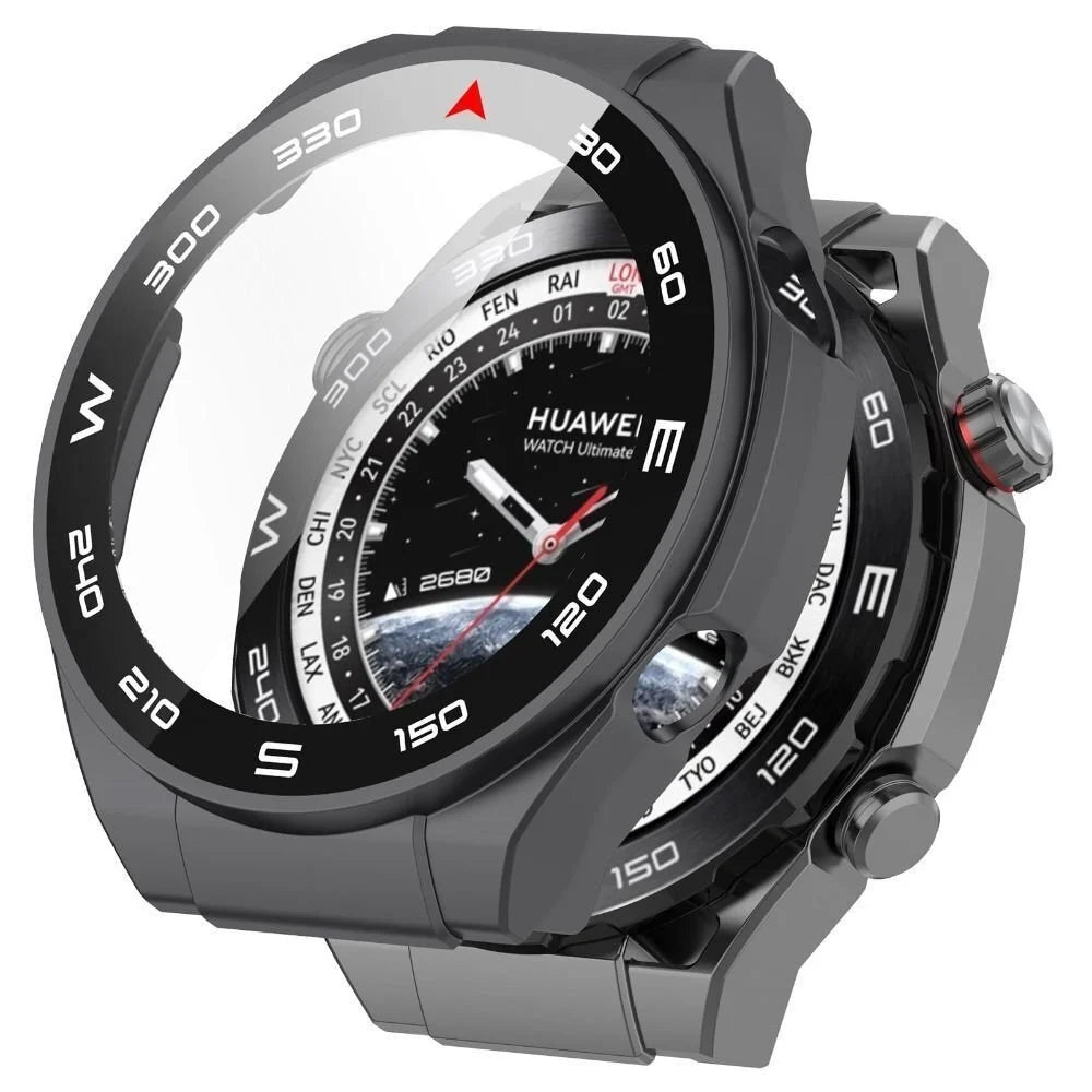 Huawei Watch Ultimate PC hoesje met glas