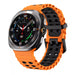 Samsung Galaxy Watch Ultra Wave Silicone Strap (Orange/Black)