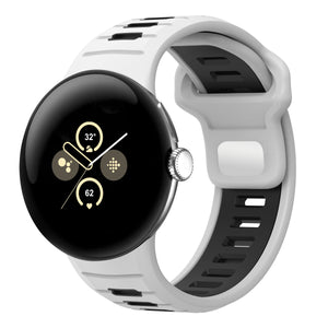 Google Pixel Watch 3 - 45mm Sport Duo Strap (White/Black)