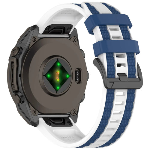 Garmin D2 Mach 2 - 47mm Sport Grain Strap (White/Blue)