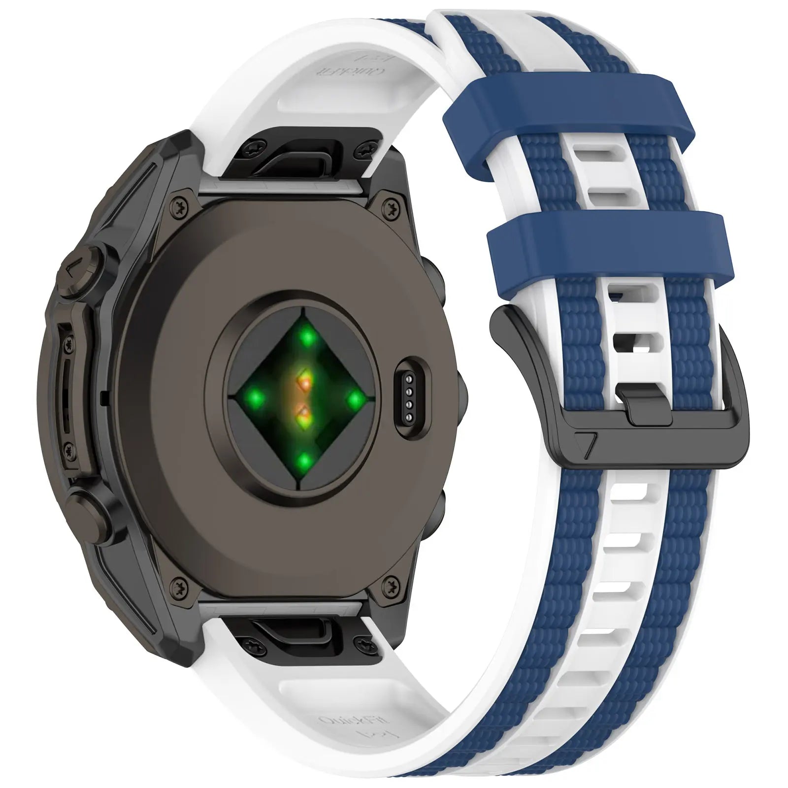 Garmin D2 Mach 2 - 47mm Sport Grain Strap (White/Blue)