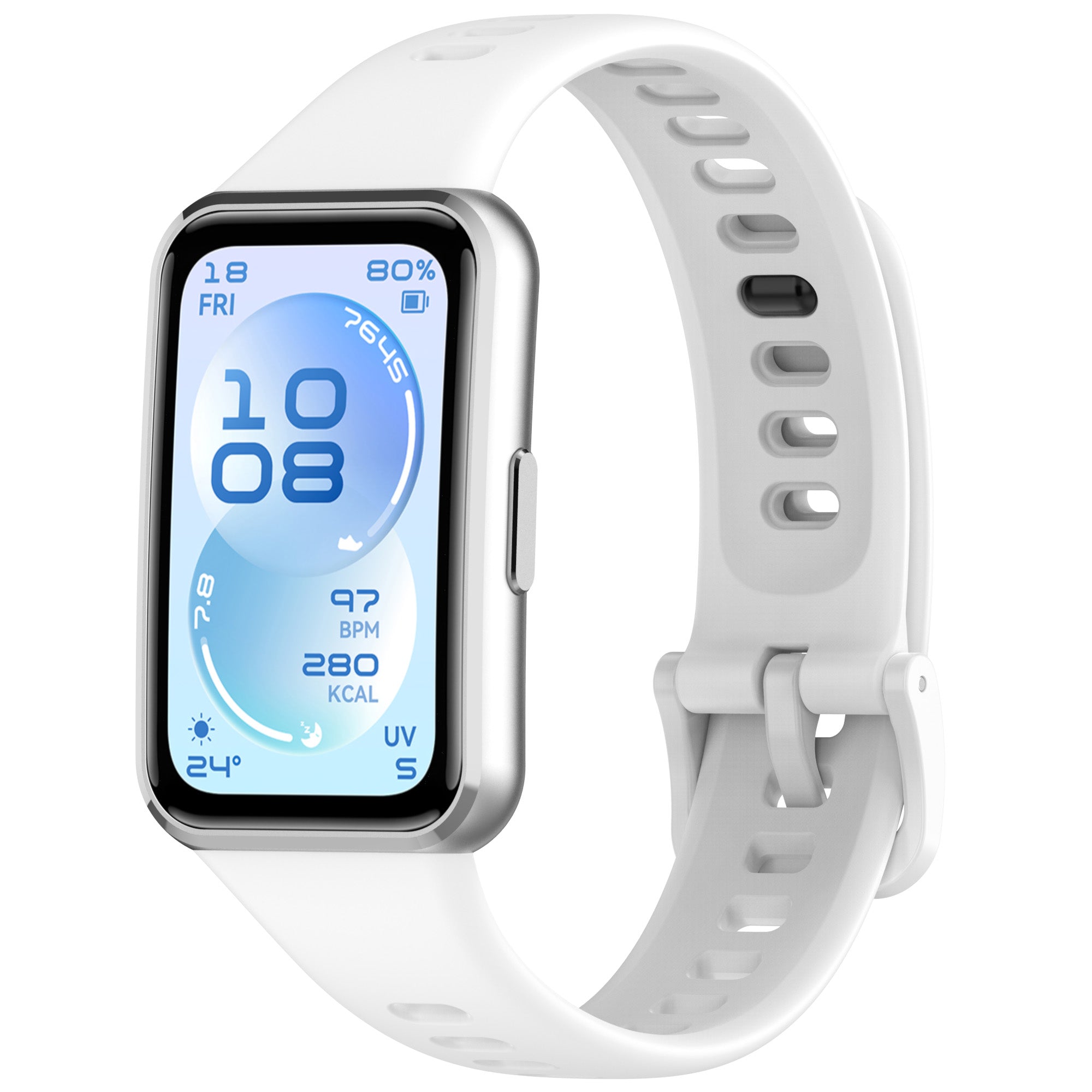 Huawei Band 11 siliconen bandje (wit)
