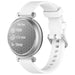 Pebble Round 2 - 14mm siliconen classic bandje (wit)
