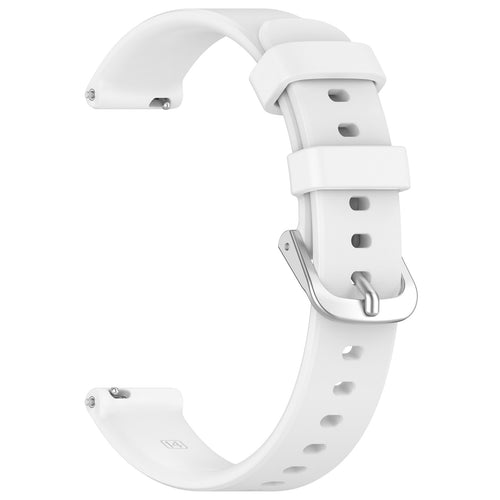 Pebble Round 2 - 14mm siliconen classic bandje (wit)