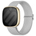 Fitbit Sense 2 Adjustable Woven Strap (Light Grey)