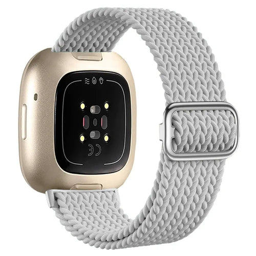 Fitbit Sense 2 Adjustable Woven Strap (Light Grey)