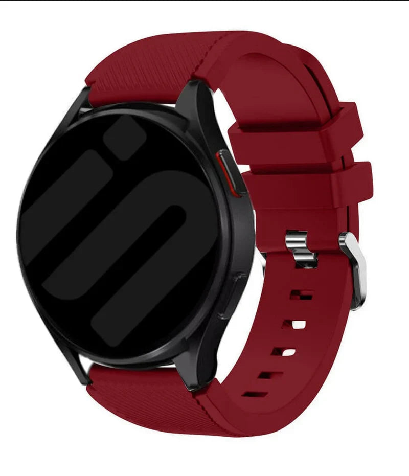 Coros Apex 46mm Twill Silicone Strap (Wine Red)