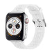 Apple Watch siliconen bandje met patroon (wit)