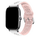 Amazfit GTS 2 siliconen bandje met patroon (wit/roze)