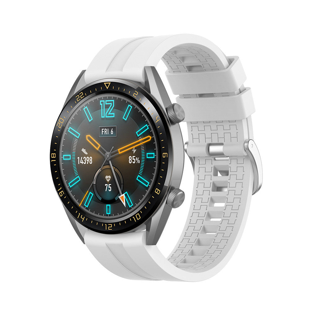 Huawei Watch 5 - 46mm extreme silicone band (wit)