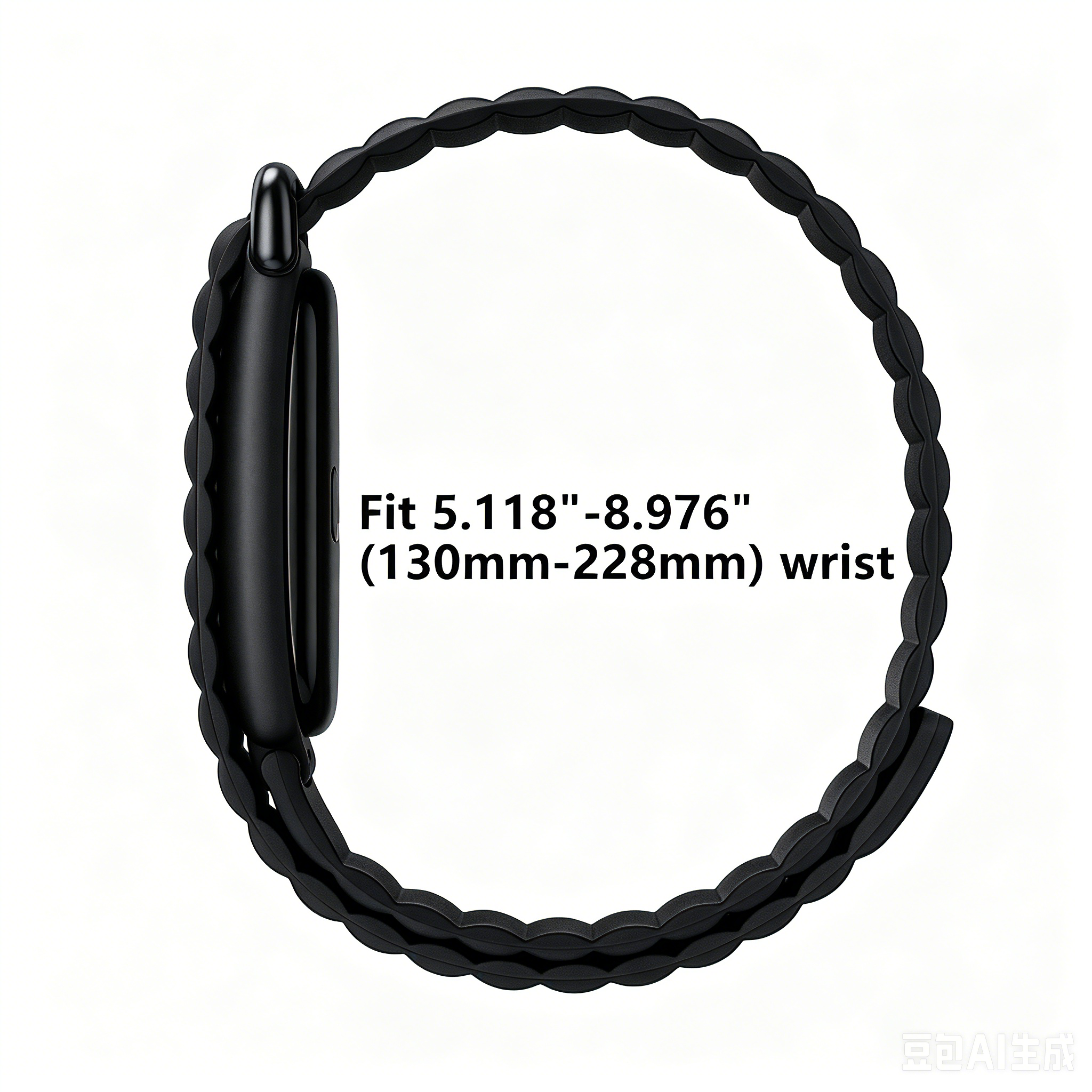 Fitbit Air Magnetic Silicone Strap (Black)