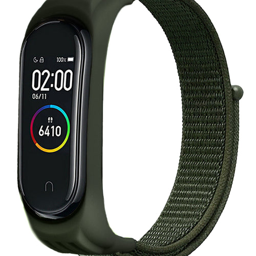 xiaomi-mi-band-5-nylon-bandje-legergroen