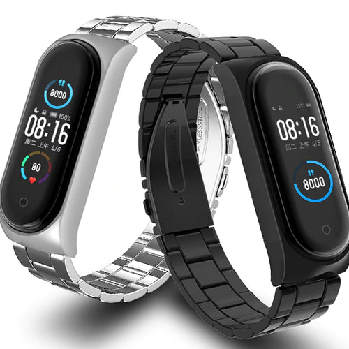 Xiaomi Mi Band 6 stalen bandje (zwart)