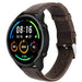 Xiaomi Mi Watch leren band (donkerbruin)