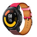Xiaomi Watch S1 leren band (knalroze/roodbruin)