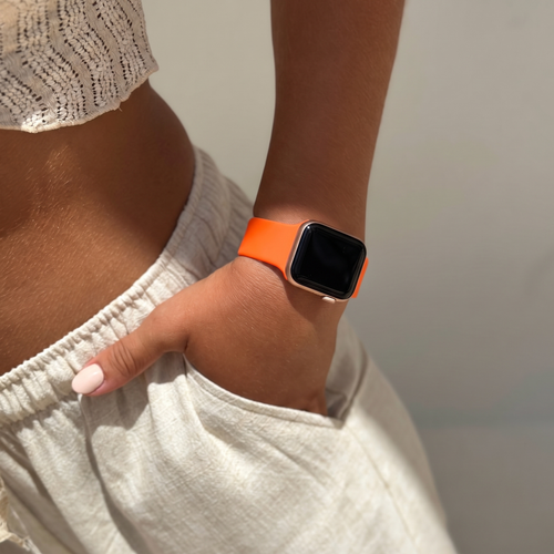 xoxo Wildhearts Apple Watch Silicone Strap (Orange)