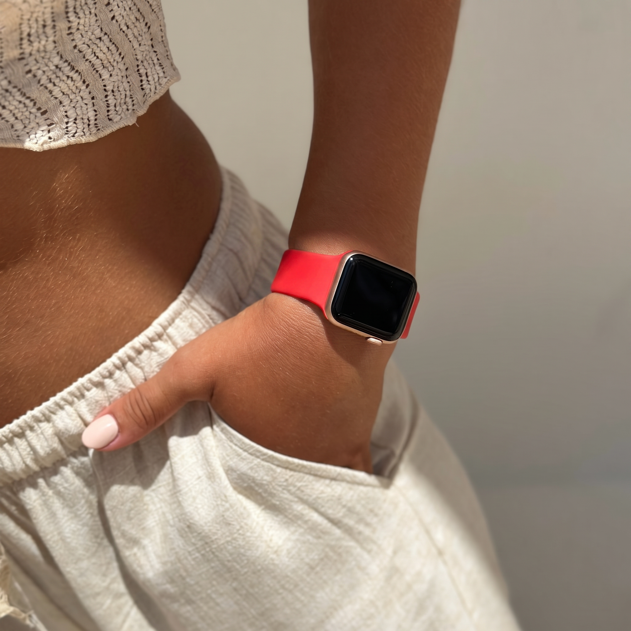 xoxo Wildhearts Apple Watch Silicone Strap (Red)