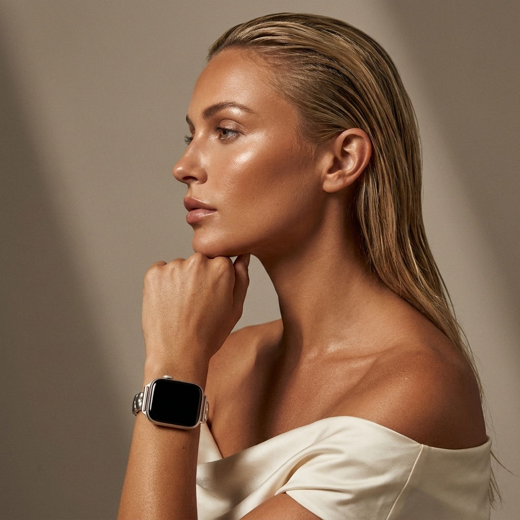 xoxo Wildhearts Apple Watch stalen bandje 'hearts' (sterrenlicht)