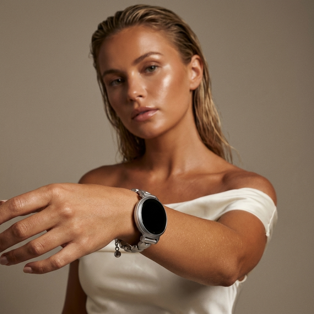 xoxo Wildhearts Garmin Lily 2 stalen bandje 'hearts' (sterrenlicht)