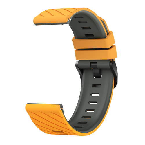 Huawei Watch GT 5 - 46mm Twill Sport Strap (Dark Yellow/Grey)