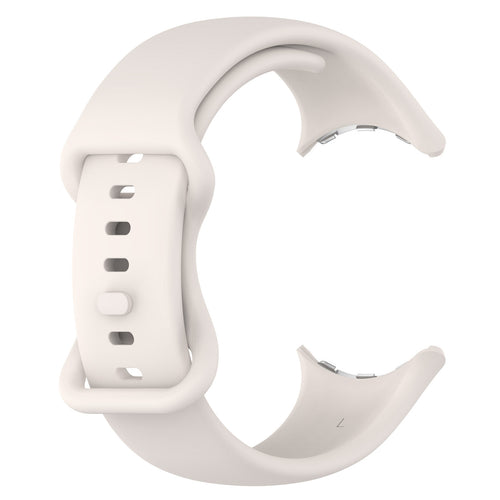 Google Pixel Watch 3 - 41mm Classic siliconen bandje (zand wit)