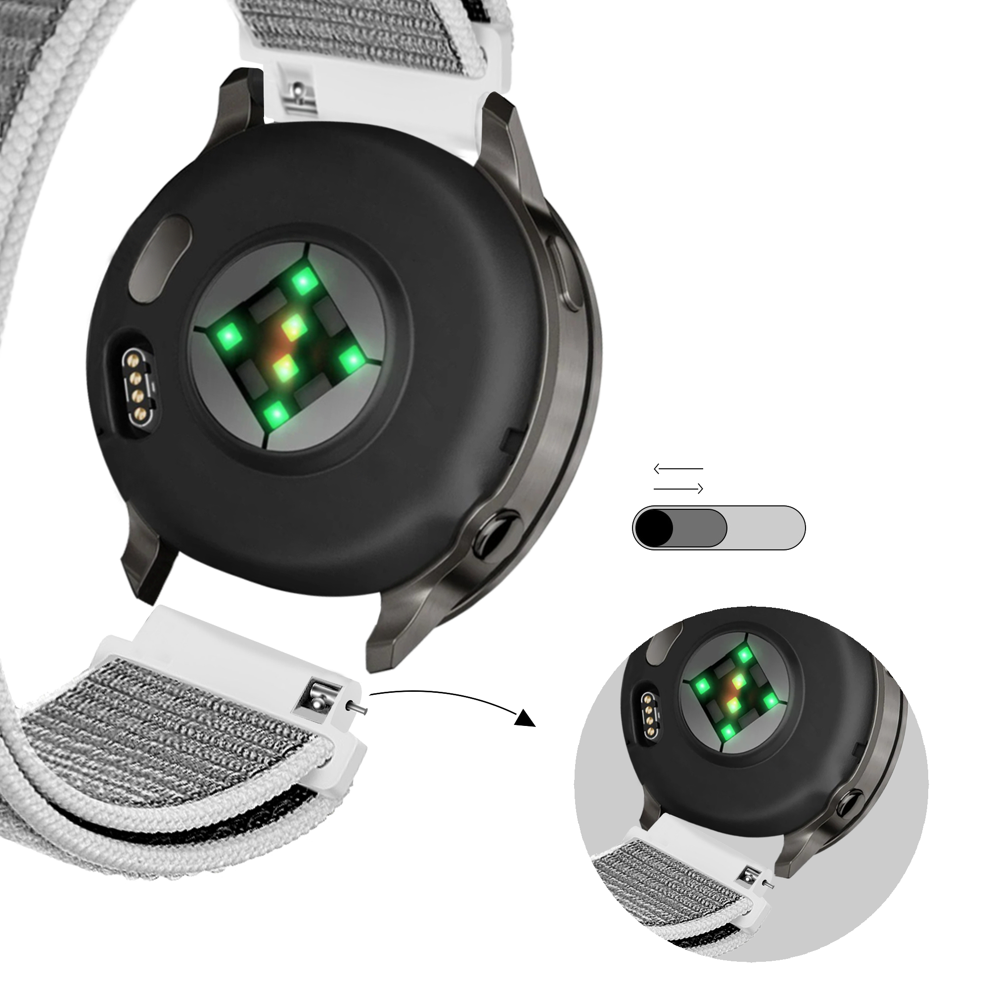 Bandz Garmin D2 Air X15 nylon loop band (zeeschelp)