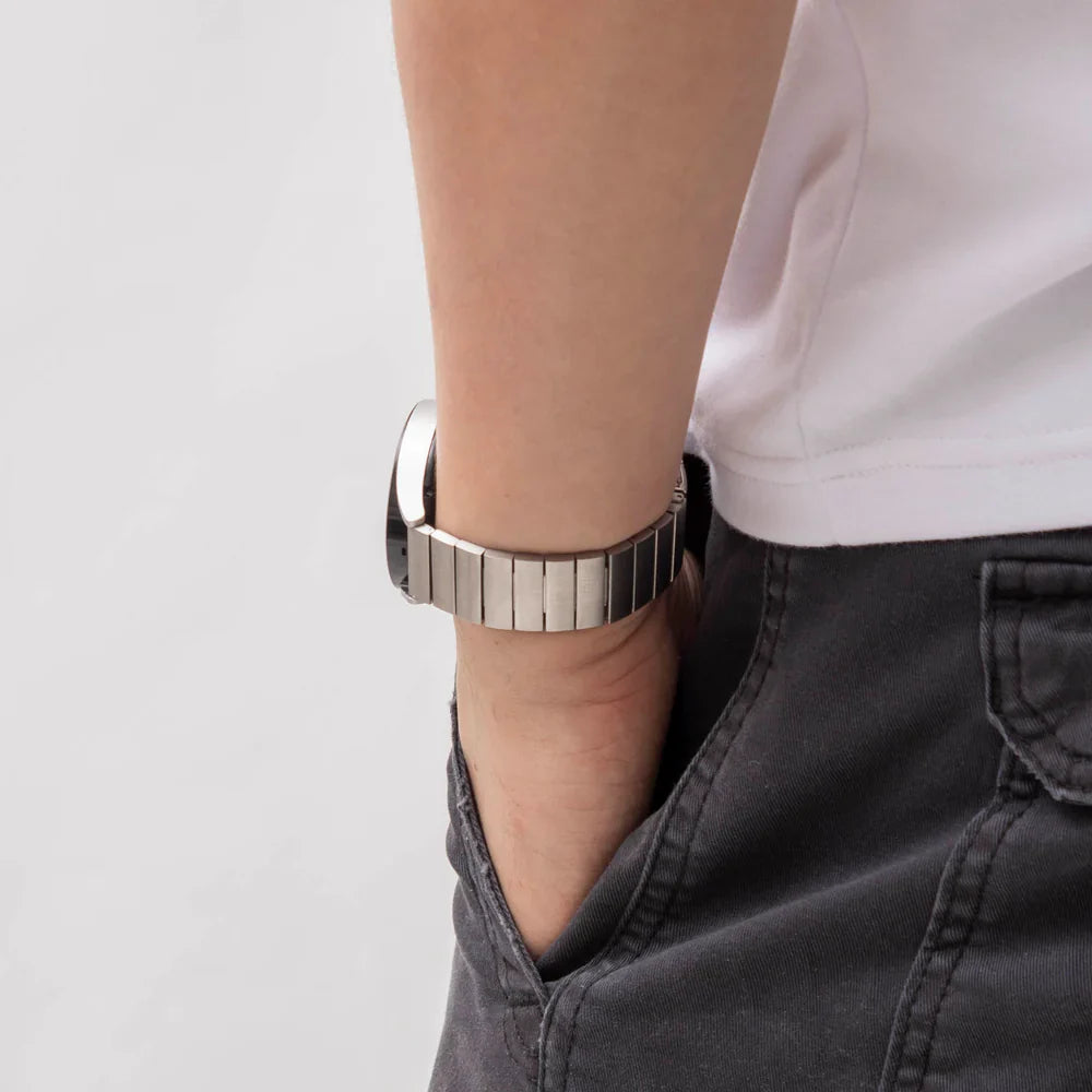 Withings ScanWatch Nova metalen bandje (zilver)