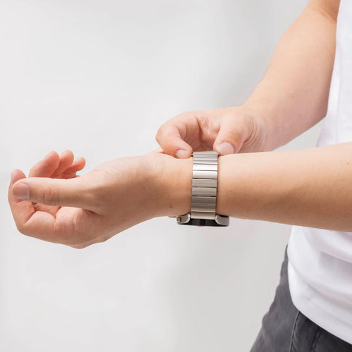 Amazfit Bip U (Pro) metalen bandje (zilver)