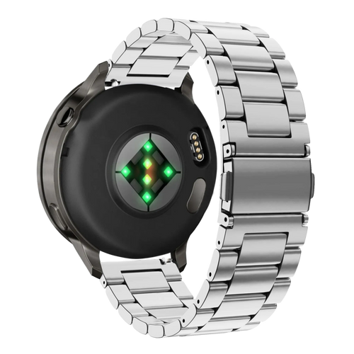 Bandz Garmin Forerunner 265s stalen band 'Classic' (zilver)