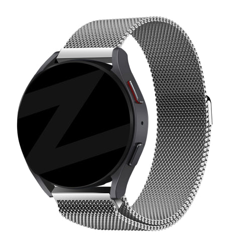 Bandz Garmin Venu 2 Milanese Loop Strap (Silver)