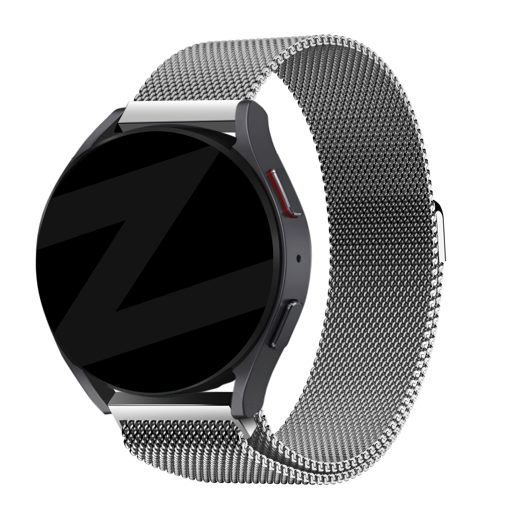Bandz Huawei Watch 5 - 46mm Milanese loop band (zilver)