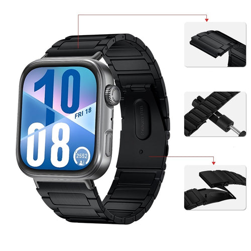 Huawei Watch Fit 3 titanium bandje (zwart)