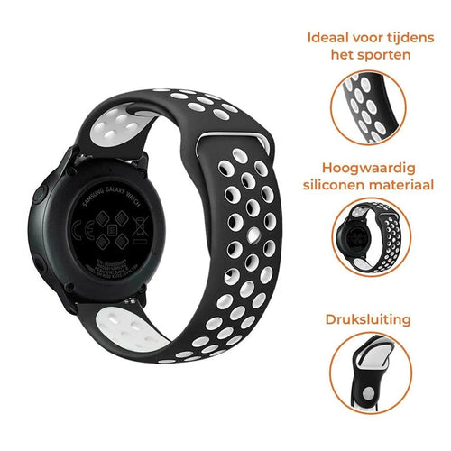 Suunto 9 Peak Pro Sport Strap (Black/White)