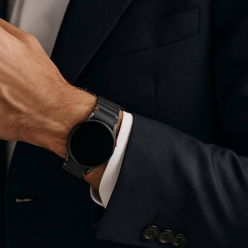 Samsung Galaxy Watch 4 Classic 42mm Wave bandje (zwart)