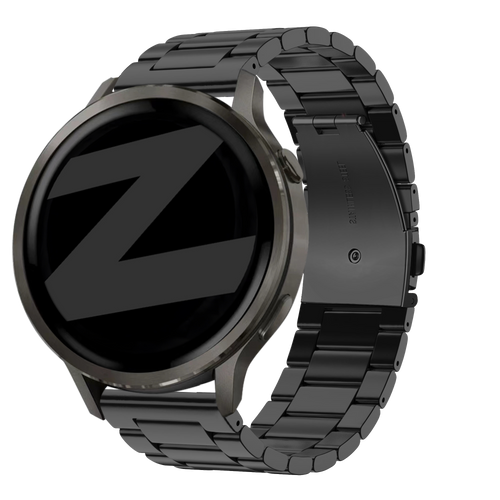 Bandz Garmin Forerunner 70 stalen band 'Classic' (zwart)
