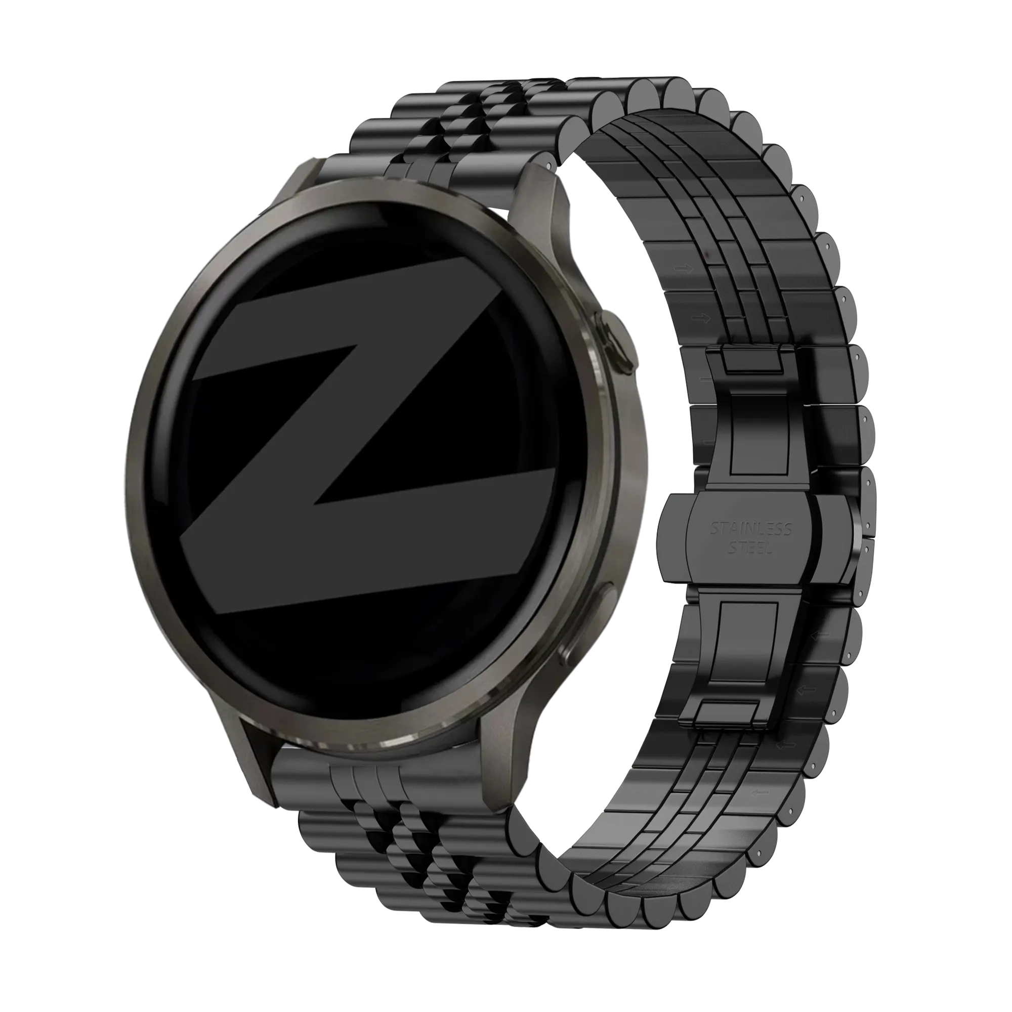 Bandz Garmin Forerunner 645 Steel Strap 'Jubilee' (Black)