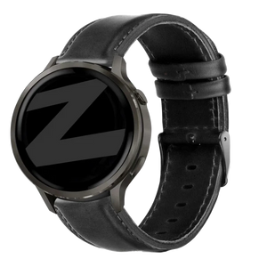 Bandz Garmin Forerunner 70 Leather Strap 'Classic' (Black)
