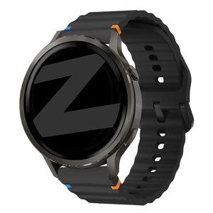Bandz Garmin Venu 4 - 41mm Silicone Strap 'Wave' (Black)