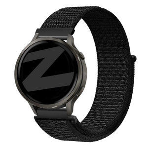 Bandz Garmin Venu 2s nylon loop band (zwart)