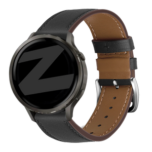Bandz Garmin Forerunner 570 - 47mm Leather Strap 'Deluxe' (Black)