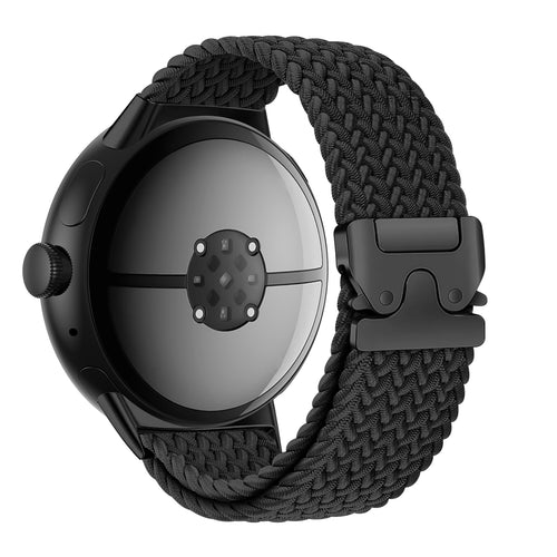 Google Pixel Watch 3 - 45mm gevlochten band met P-buckle (zwart)
