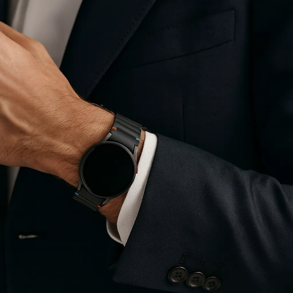 Samsung Galaxy Watch 6 Classic 47mm Wave bandje (zwart)