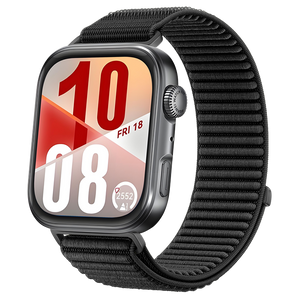 Huawei Watch Fit 3 nylon wave bandje (zwart)